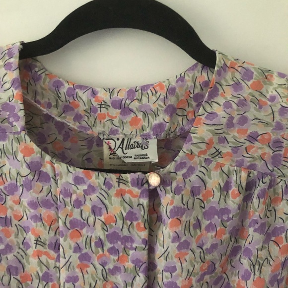 Vintage‎ D’Allaird’s Floral Top | Size 14 - Picture 2 of 7